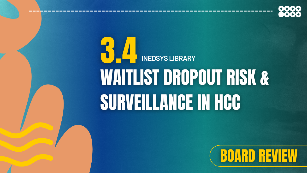3.4 Waitlist Dropout Risk & Surveillance in HCC